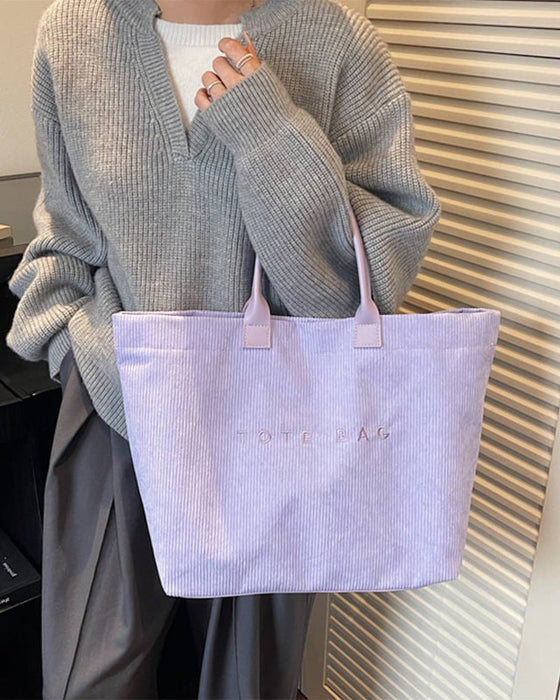 Tasche Buchstabendruck Tote