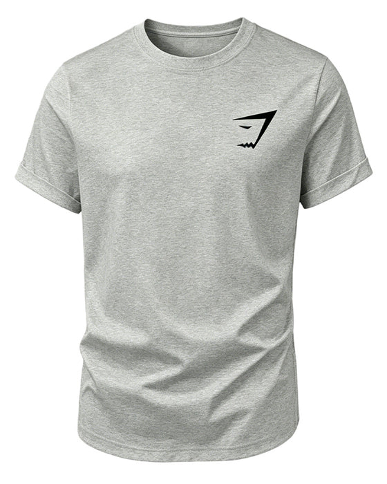 T-Shirt Mit Rundhals, Kurze Ärmel