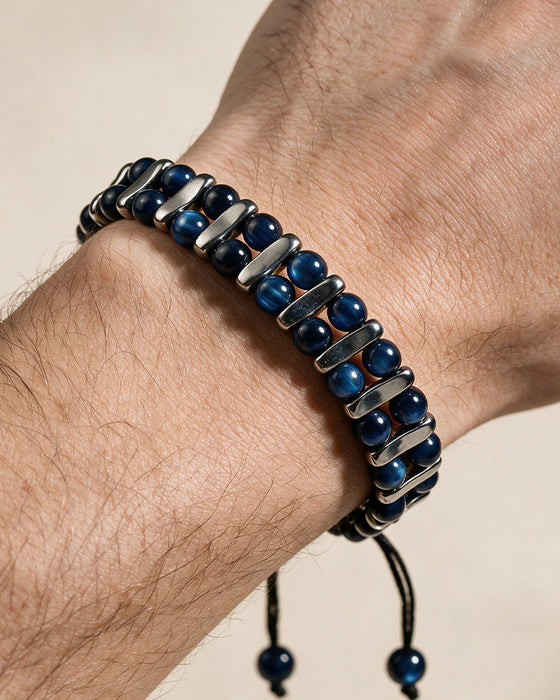 Natürliches Tigerauge Stein Armband