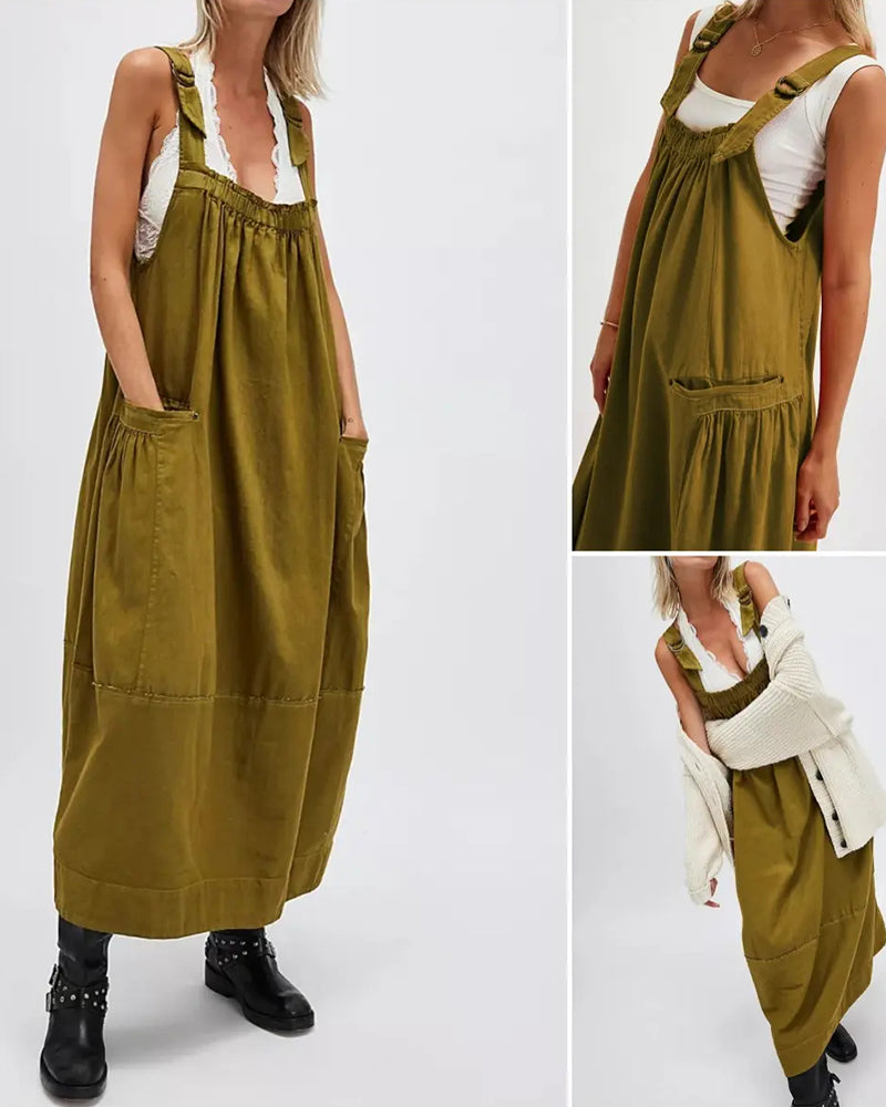 Kleid Loose Fit A-Linie Pullover