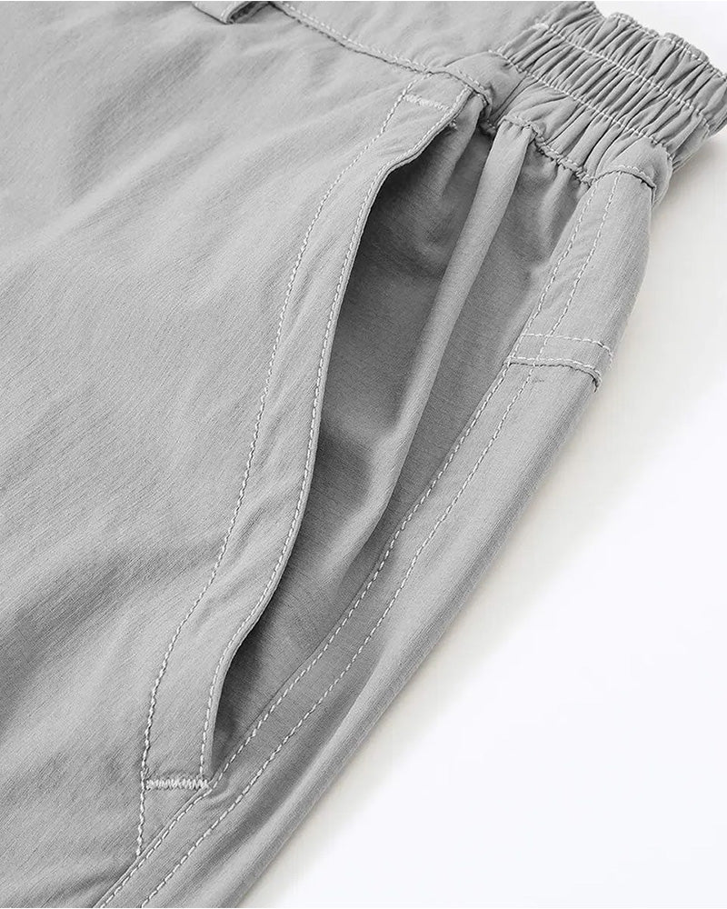 Shorts Elastische Taille Tasche Herren Sportlich