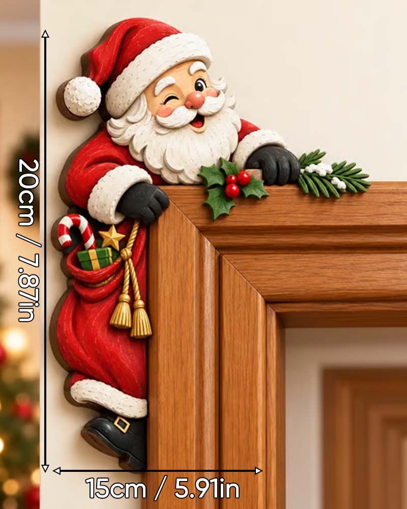 Dekoration Weihnachten Guckloch Türrahmen Ecke