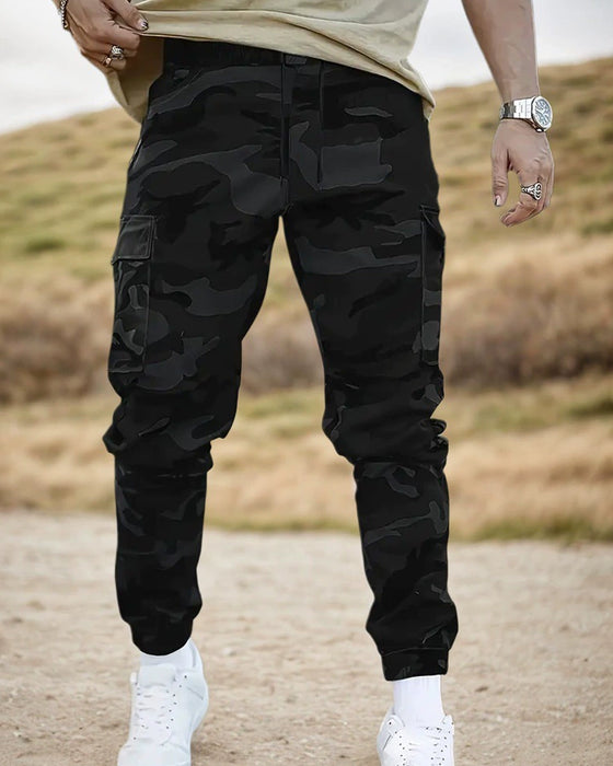 Hose Camouflage Muster Lässig Arbeit