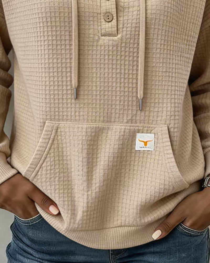 Hoodie Mode Henley