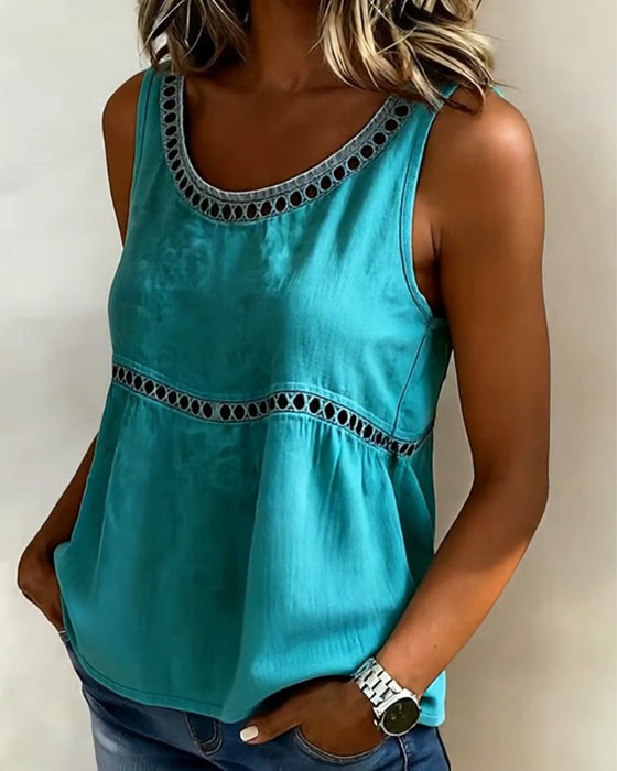 Tank Top Hohl Aus Baby Doll