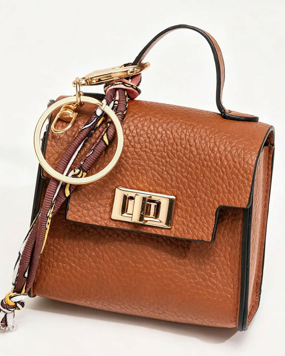 Schlüsselanhänger Mini Quadratische Tasche Anhänger