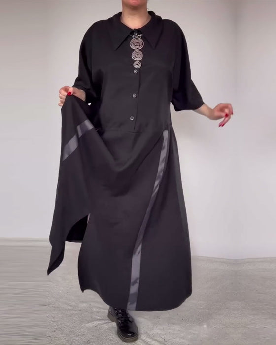 Kleid modischer Streetstyle Stehkragen