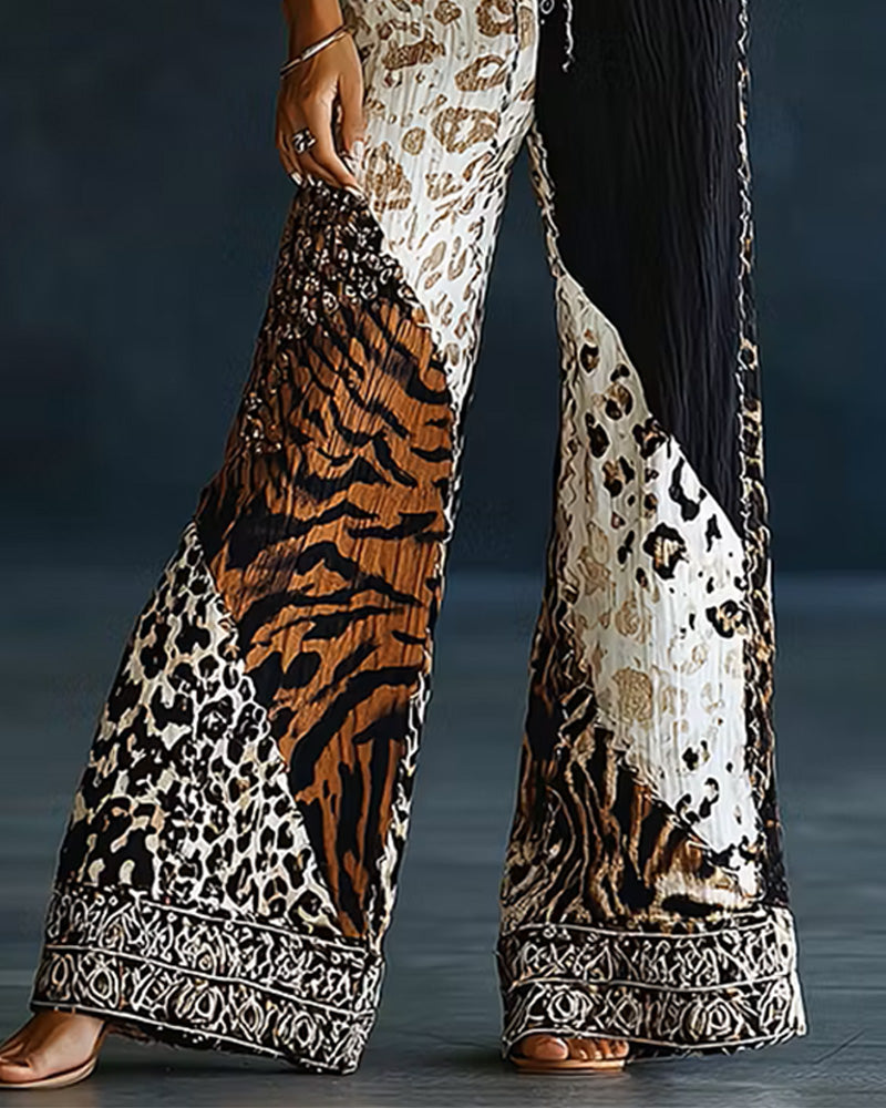 Hosen Locker Mittiger Taille Mit Taschen