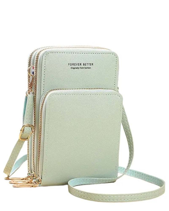 Unifarbene Mode Crossbody Telefon Tasche