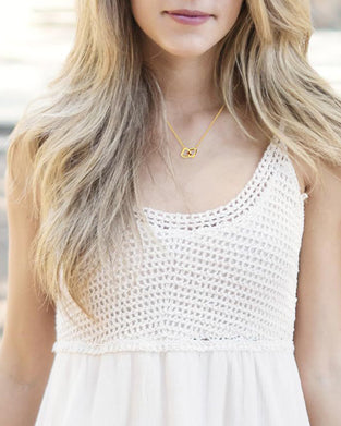 Halskette Knochenkette Doppelherz