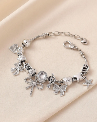 Armband Strass Schleife