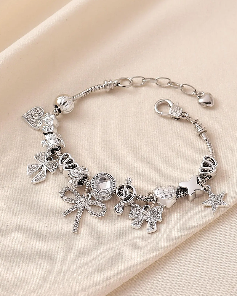 Armband Strass Schleife