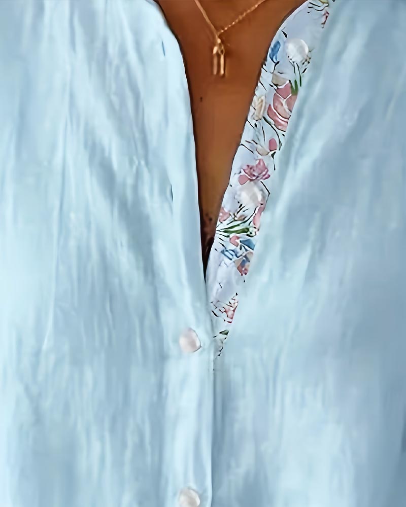 Hemd Druck Bindung Locker Passform