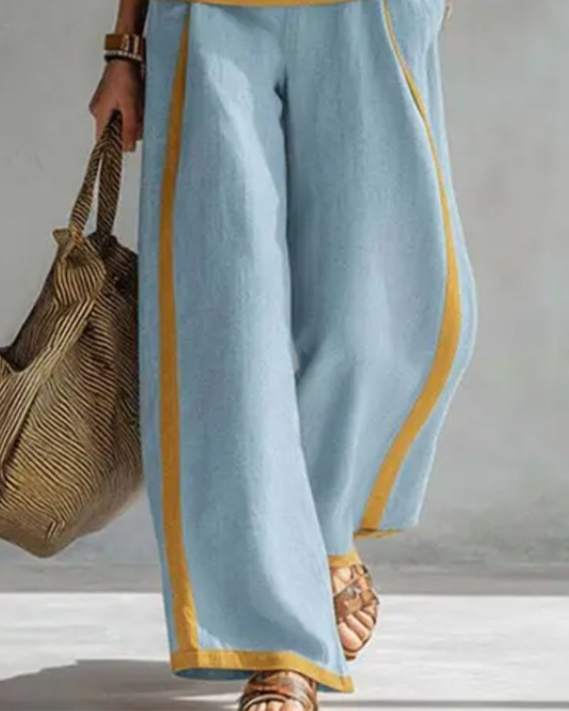 Zweiteiler ärmellos casual Colorblock