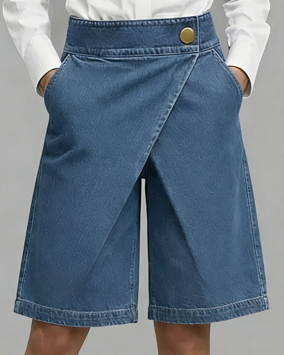 Hose Denim asymmetrische Tasche