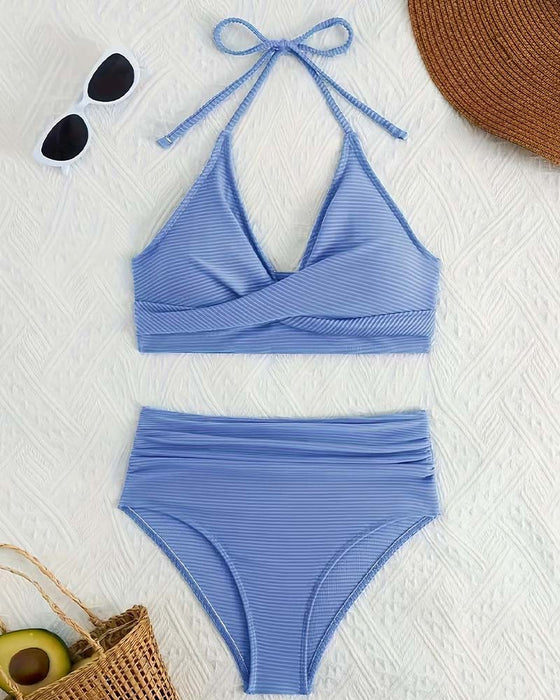 Bikini Halter Hohe Taille