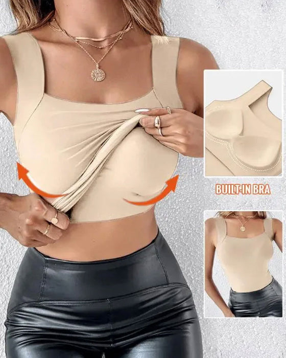 Tanktop Aminosäure Veredelung Eingebauter Bh