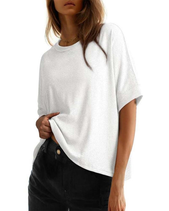 T-Shirt Rundhals Locker Kurzarm
