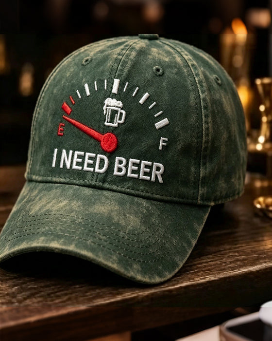 Dashboard Bier Bestickte Baseball Kappe