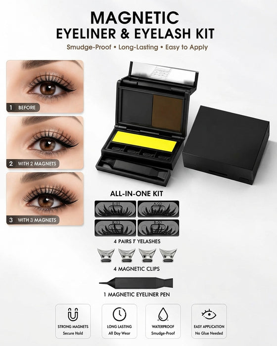 3-In-1 Eyeliner En Wimpelstempel-Set