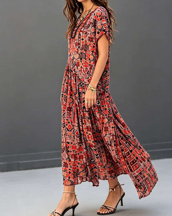Kleid Lässig Kurzarm