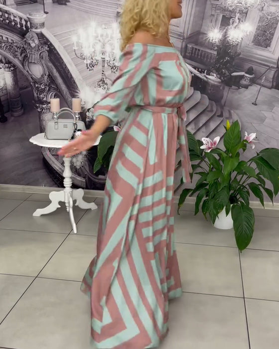 Kjole Modig og Elegant Trykt