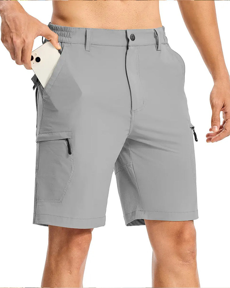 Shorts Elastische Taille Tasche Herren Sportlich