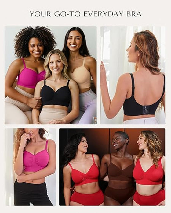 Drahtloser bequemer BH für Damen nahtloser BH