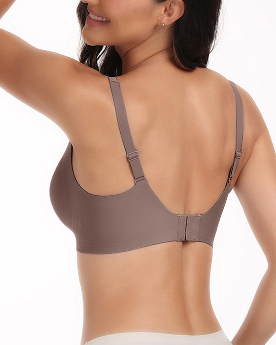 BH Damen Bequem Nahtlos Vollschale Cremig Weich
