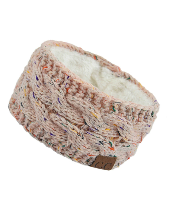 Fleece Gestricktes Stirnband Für Herbst Und Winter