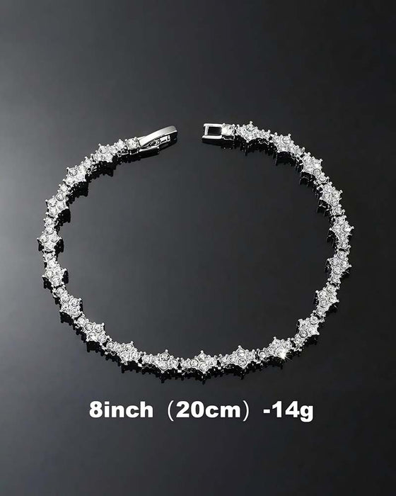 Armband Klassisch Funkelnd Kubischer Zirkon Gedenkschmuck
