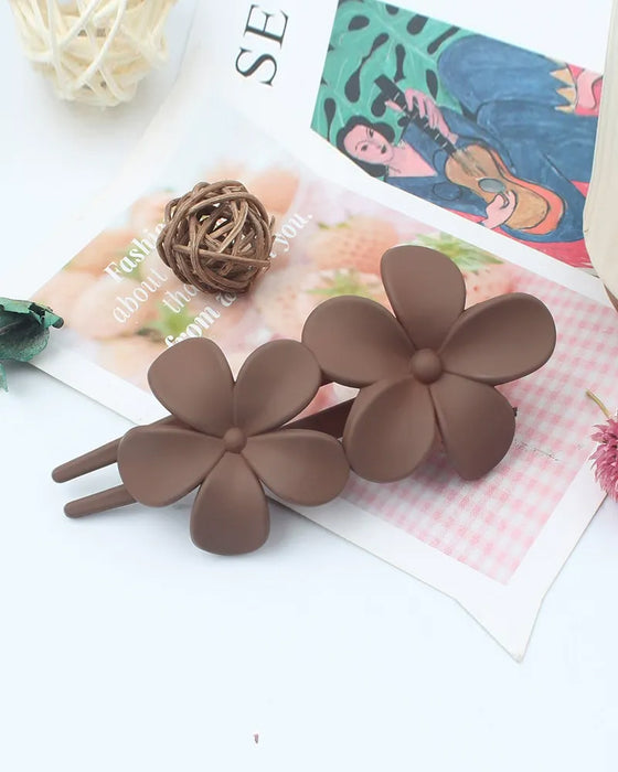 Haarclips Mädchen Blumenrücken