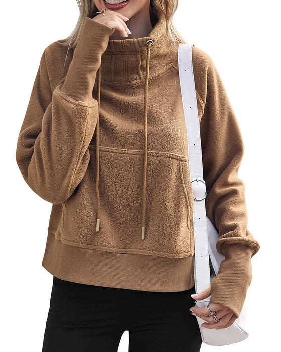 Sweatshirt Lässig Kordelzug Pullover