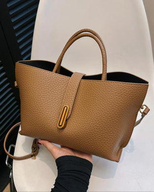 Damen elegante einfarbige französische Stil Handtasche
