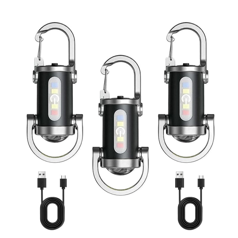 Wiederaufladbare Mini-Taschenlampe Schlüsselanhänger