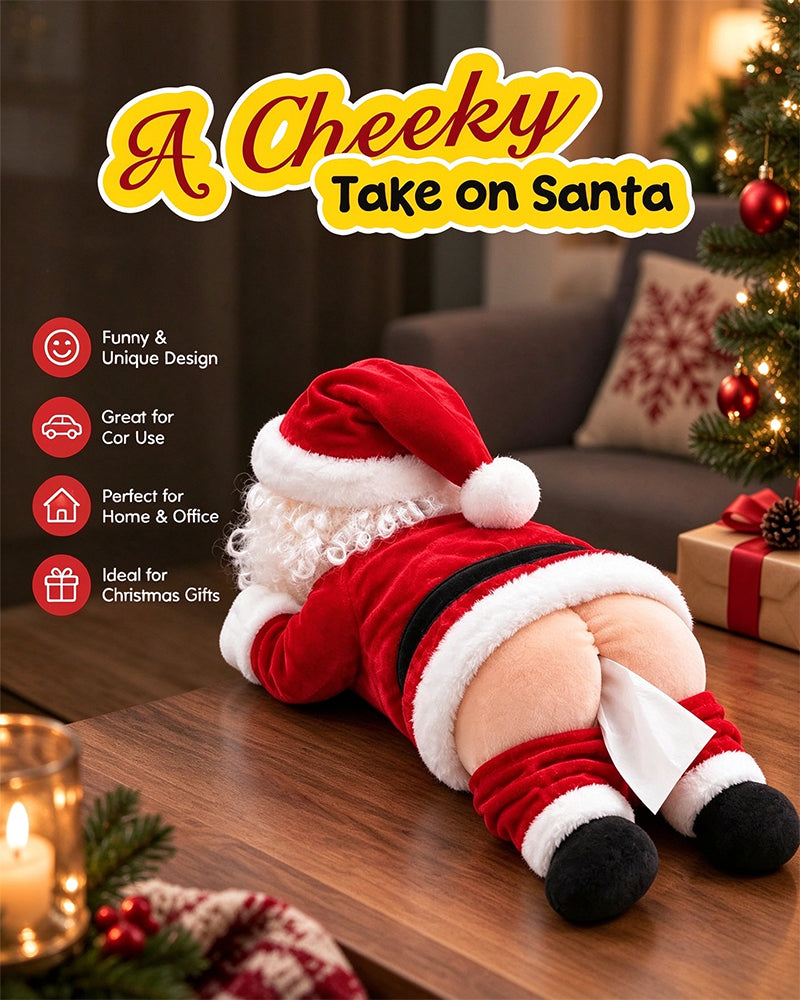 🎅😂 Lustiger Taschentuchbox-Bezug im Weihnachtsmann-Design