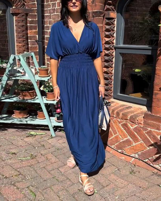 Kleid Temperament V-Ausschnitt Taille