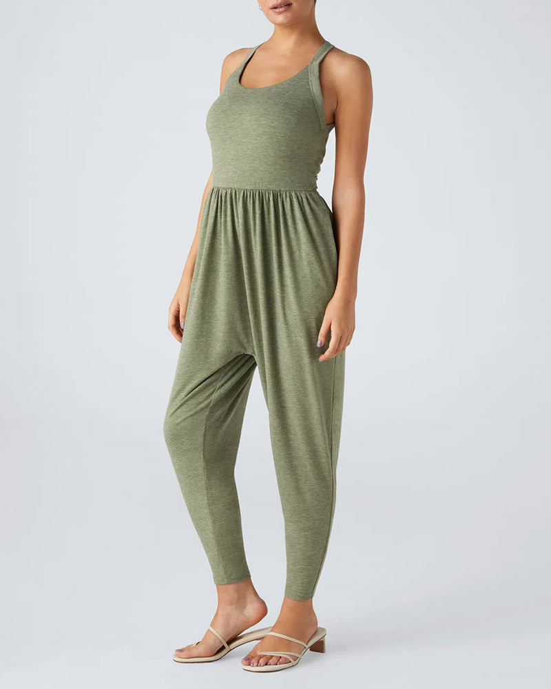 Overall Damen Rückenlos Bündchen