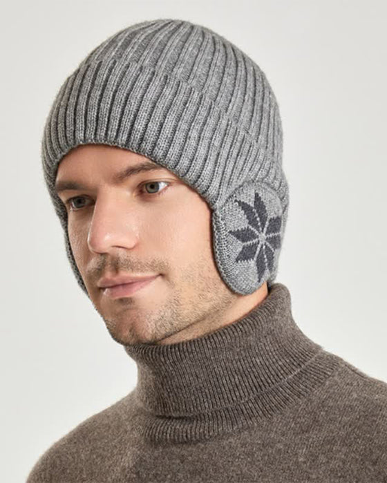 1 Stk Damen Wintermütze mit Fleecefutter und Fleeceohren