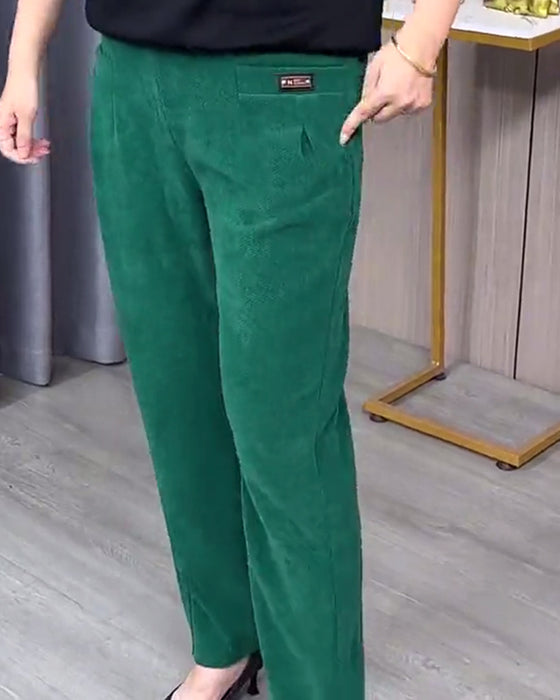 Einfarbige Stretch-Skinnyhosen