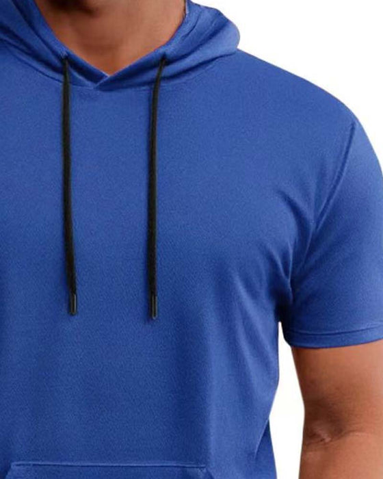 T-Shirt Kapuze Schnell Trocknen Kurzarm