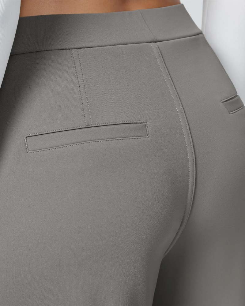 Gerade Hose In Unifarbe Mit Fall Für Anzug