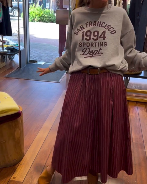 Sweatshirt Buchstaben Druck Rundhalsausschnitt