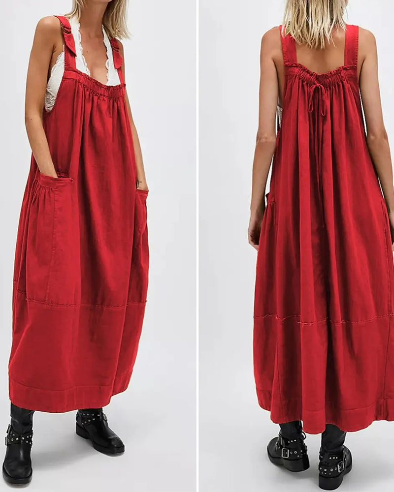 Kleid Loose Fit A-Linie Pullover