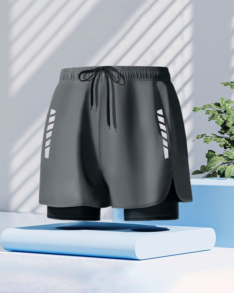 Herren Shorts Boxerstil Doppellage Bescheidenheit