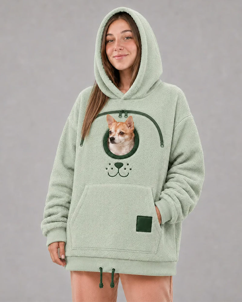 Hoodie Mit Kapuze Reißverschluss Haustier