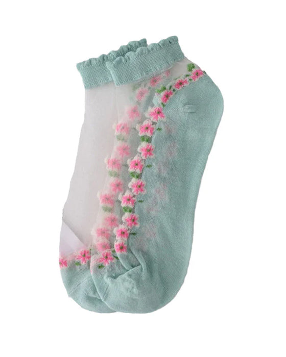 Sommer Blumig Atmungsaktive Socken