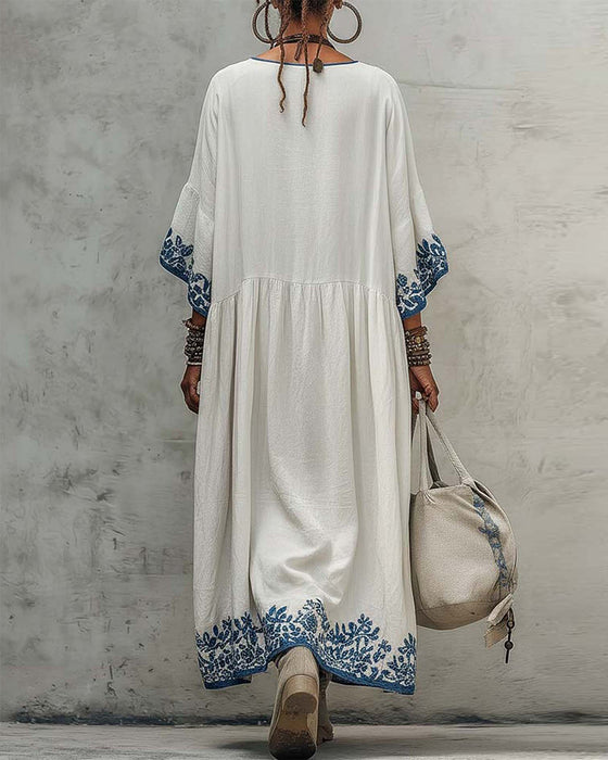 Kleid Mode Plus Größe Gedruckt