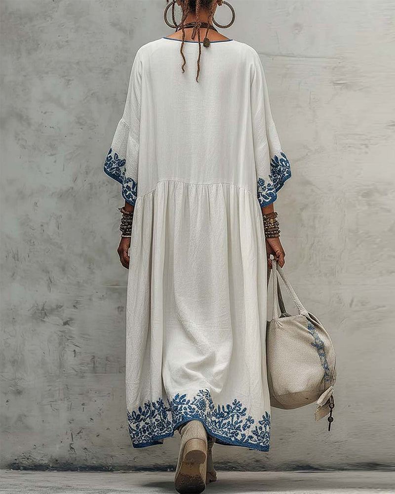 Kleid Mode Plus Größe Gedruckt