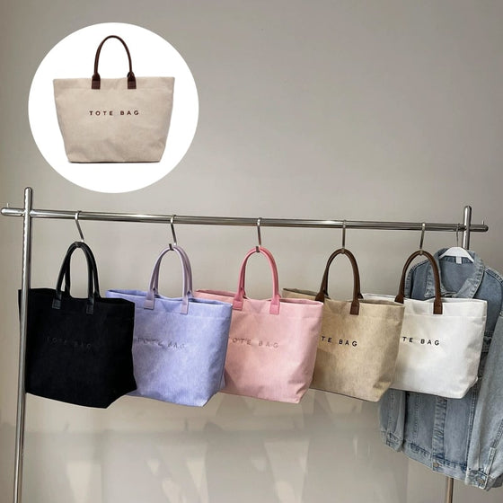 Tasche Buchstabendruck Tote